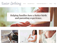 Tablet Screenshot of easierbirthing.com